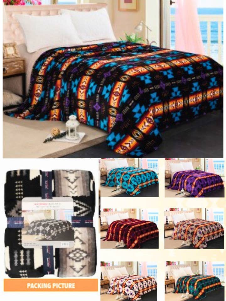 Silky Feel One ply Twin Blankets for wholesale by El Paso Saddleblanket