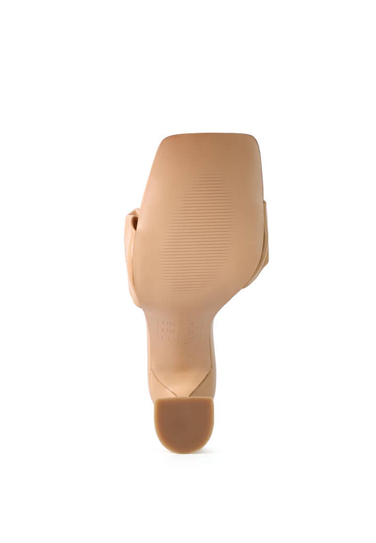 Rag Company - Wholesale High Heels - Women's - Rebel Ruched Straps Spool Heel Sandals7