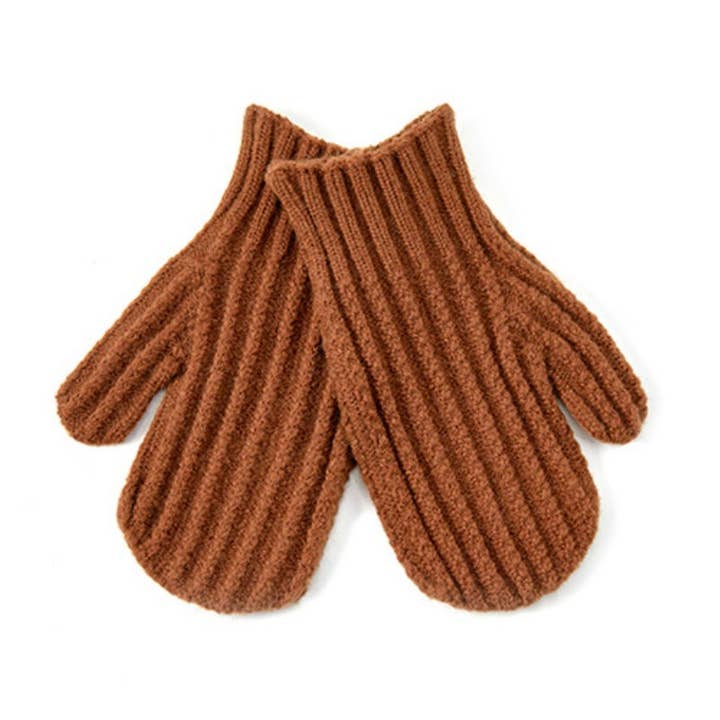 Dipped Shop - Wholesale Gloves - Women's - Cute Solid Color Ribbed Simple Knit Gloves DPG2807