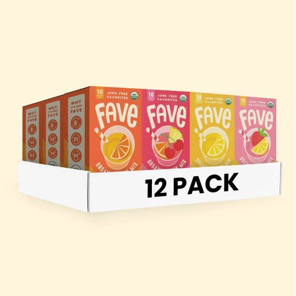 Fave Organic Drink Mix Mixed Case 12pk for wholesale by Fave