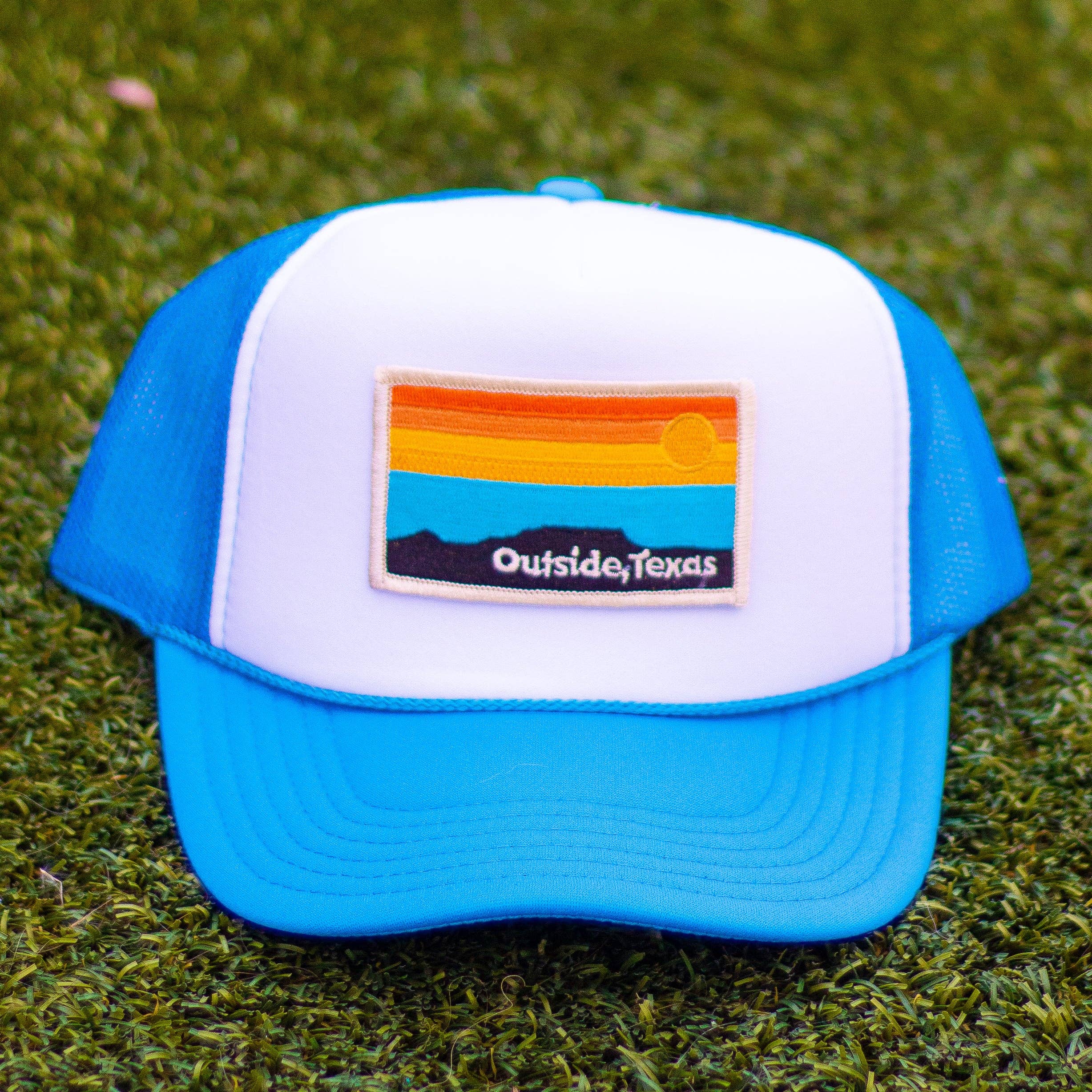 Outside, Texas - Wholesale Trucker Hat - Unisex - OTX Foam Trucker: Horizon Patch33