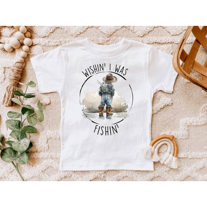 Wishin I Was Fishing Angel-T-Shirt für den Großhandel von AvaryMaeInspirations