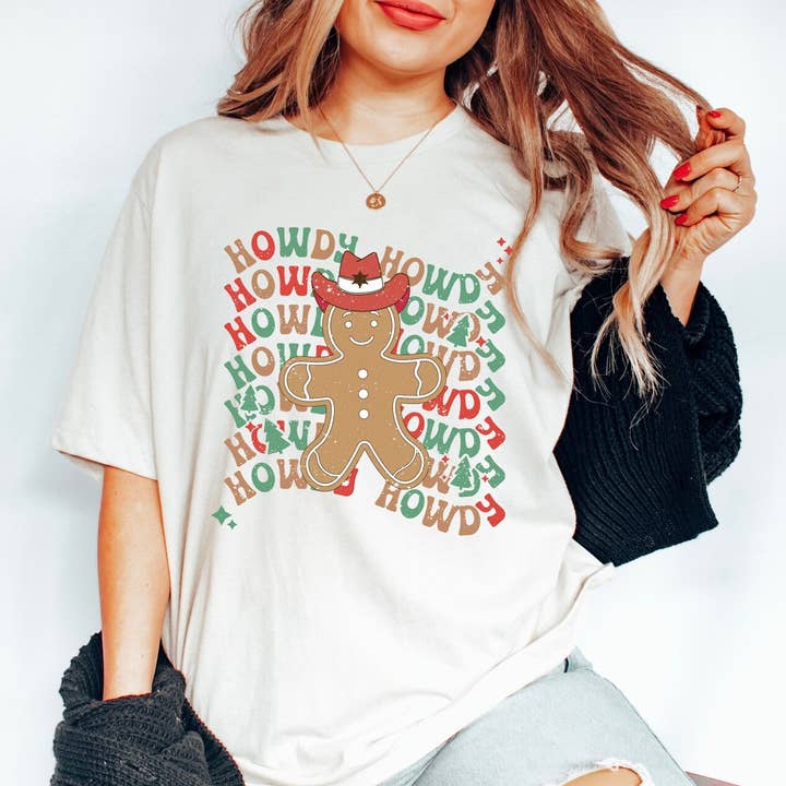 Howdy Country Christmas T-shirt for wholesale by VibeClothing