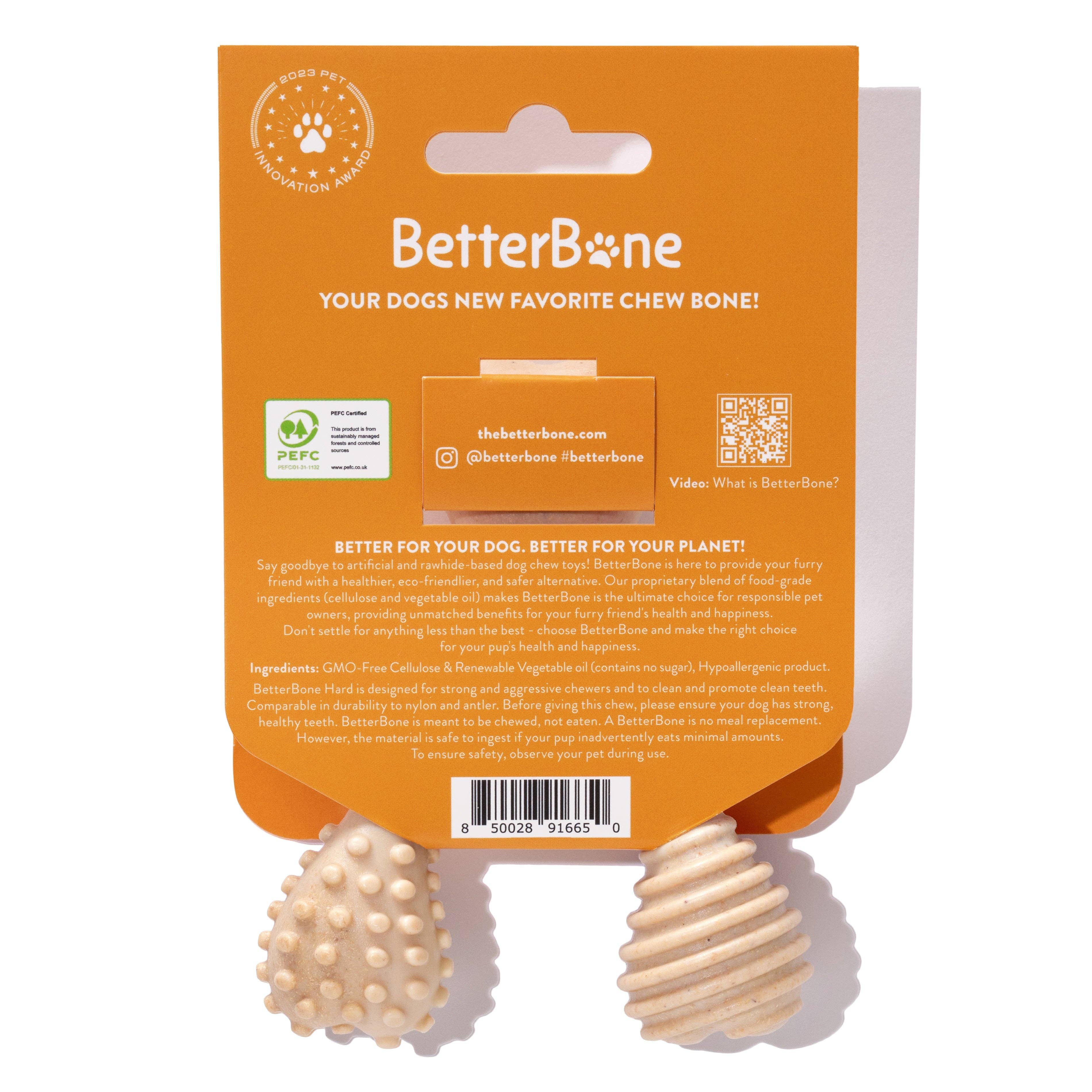 Naomi's Happy Place Shop - Wholesale Pet Chew Toy - Dog - BetterBone HARD CHEW TOY: Natural Ingredients, eco-friendly, and ultra-durable chew for the toughest chewers!3