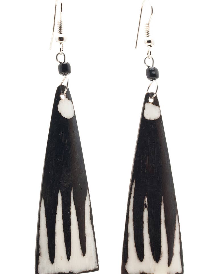 Triangle Batiked Earrings for wholesale by Maisha