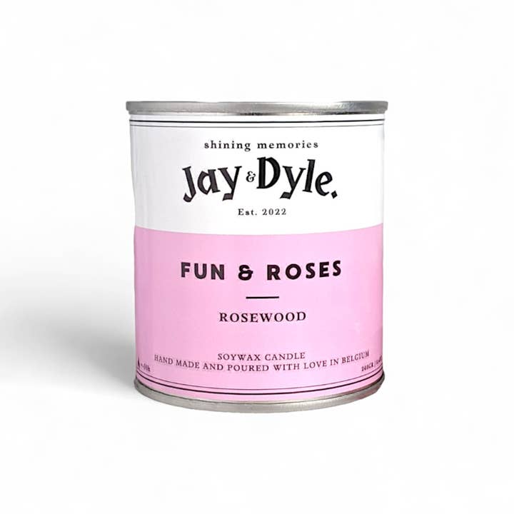 Rustic handmade candle - rosewood for wholesale by Jay & Dyle