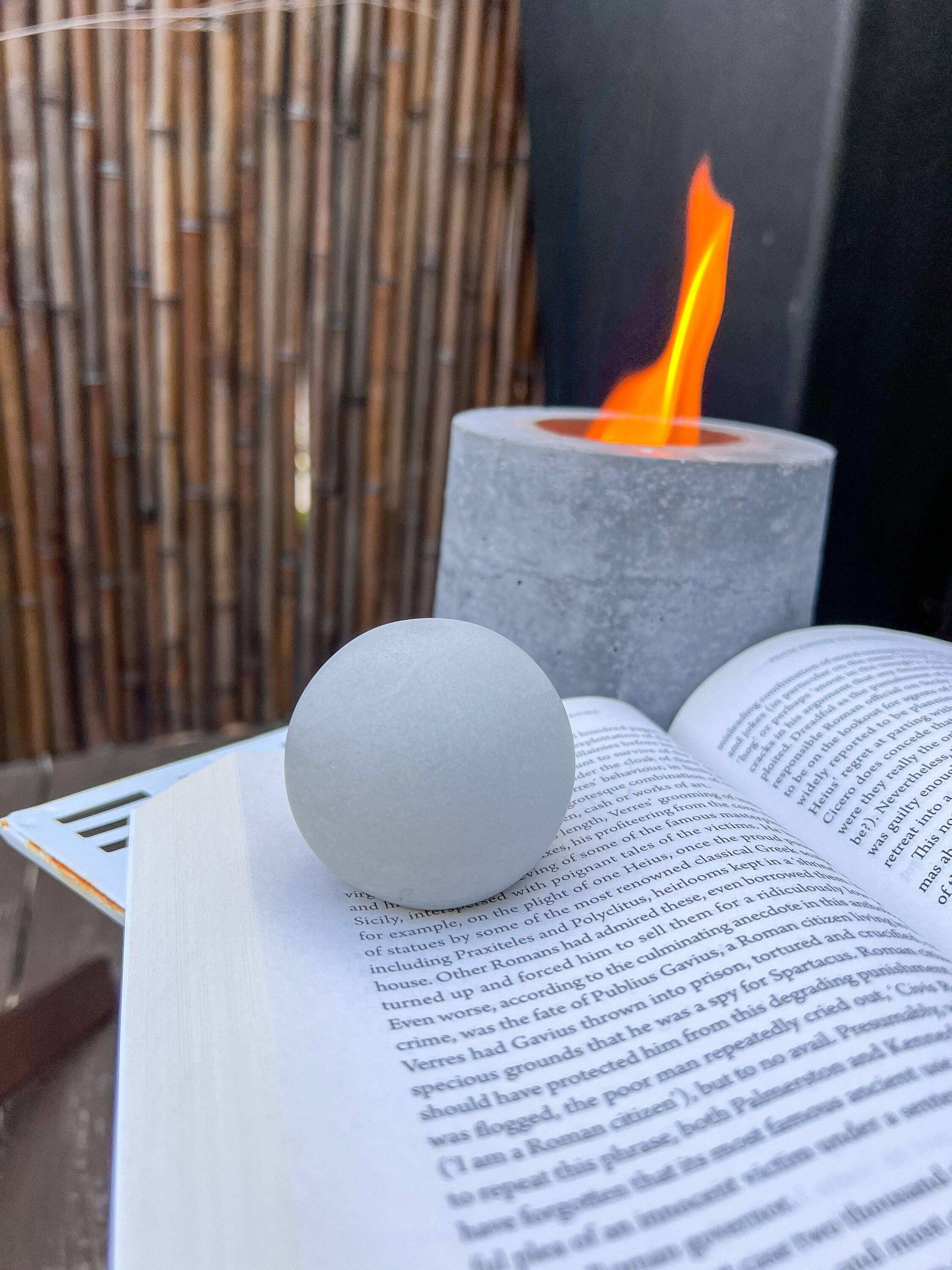 Minimal Loot Design - Wholesale Paper Weight - Concrete Paper Weight Sphere - 2.24"4