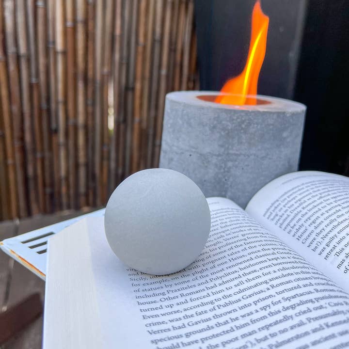 Minimal Loot Design - Wholesale Paper Weight - Concrete Paper Weight Sphere - 2.24"4