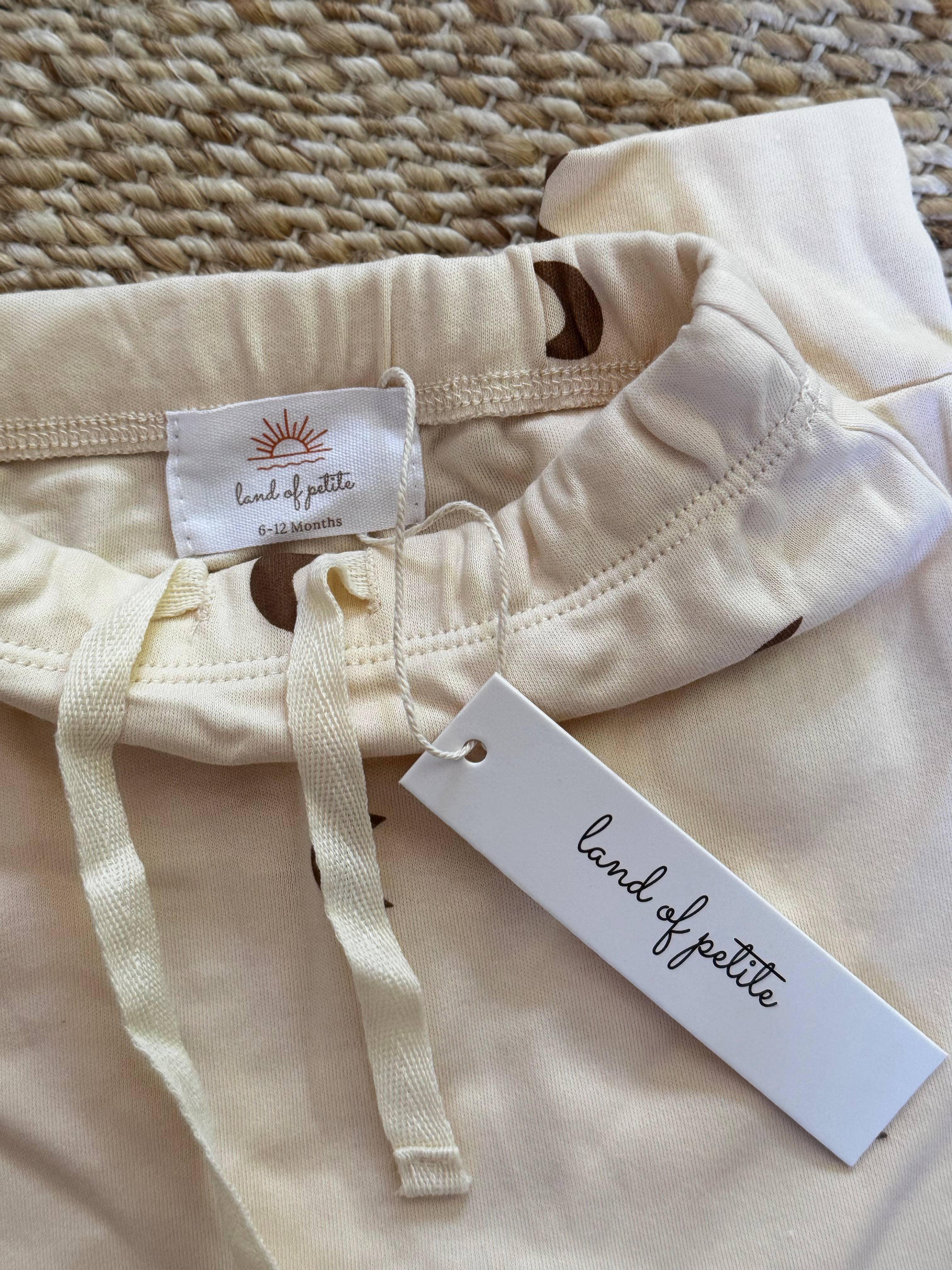 land of petite - Wholesale Pants - Baby - Unisex Drawstring Pants- Moon (branded)0