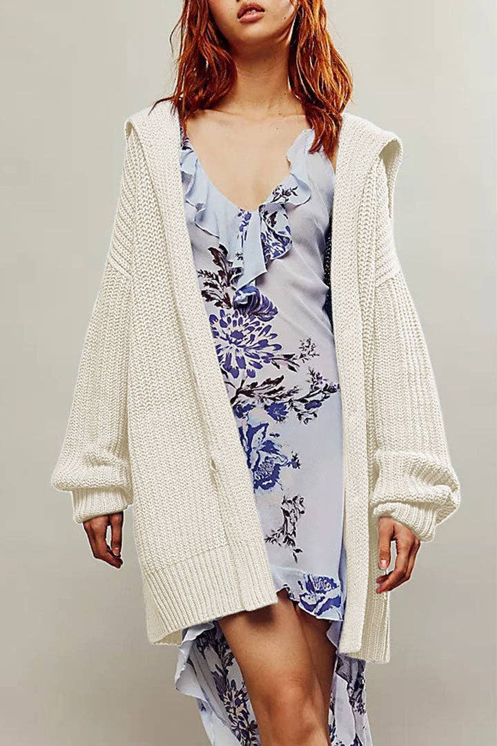 Dipped Shop – wholesale Kofta - Dam – Lapel Lös Knappar Tröja Kofta DPC26209