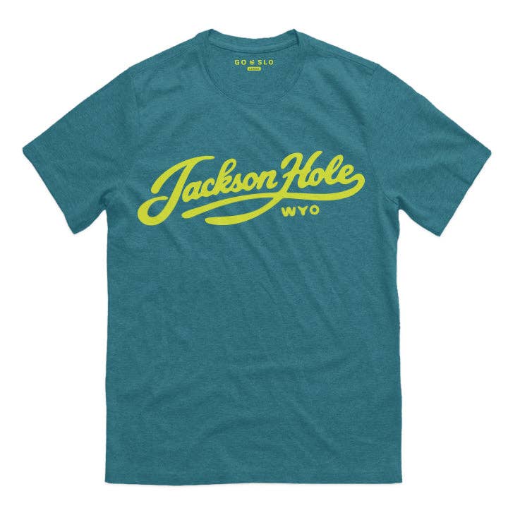 Camiseta com Roteiro de Jackson Hole por atacado de Go Slo