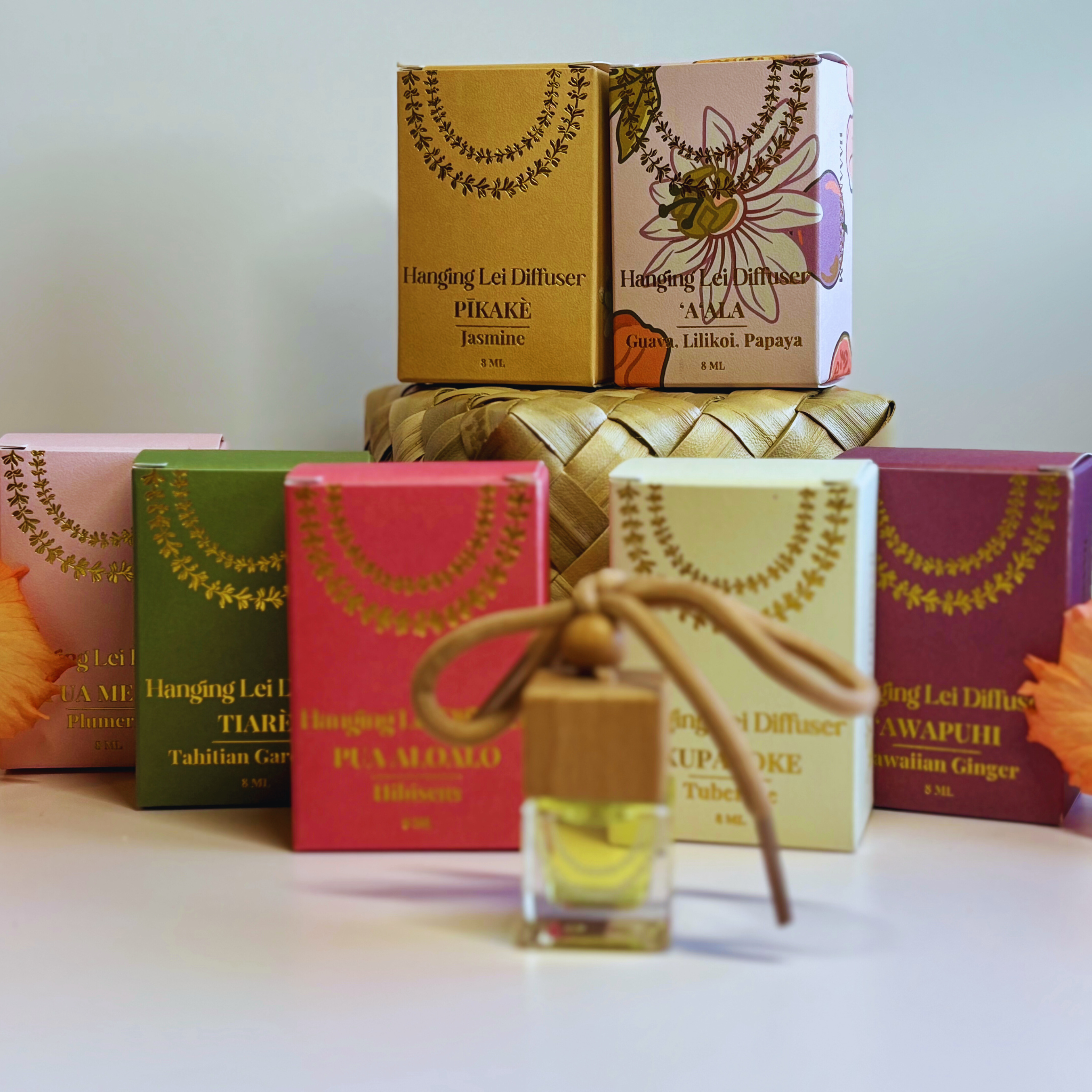 Ha‘a & Co. - Wholesale Car Freshener - Unisex - 8 ML Hanging Mini Lei Diffuser0