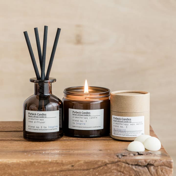 Purbeck Candles – Engroshandel Glaslys – Aromaterapi Range Candle i Jar - At inspirere4