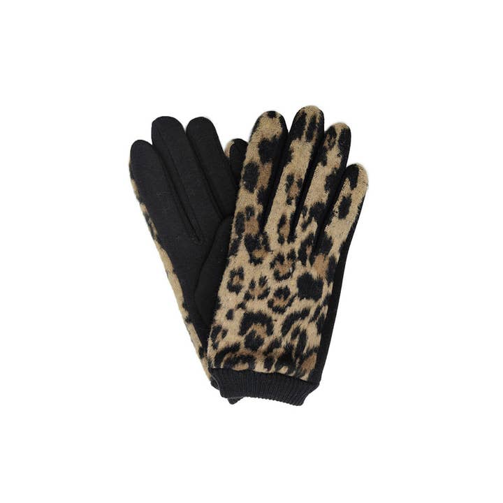 Hana - Wholesale Gloves - Women's - Leopard Soft Touch Gloves3