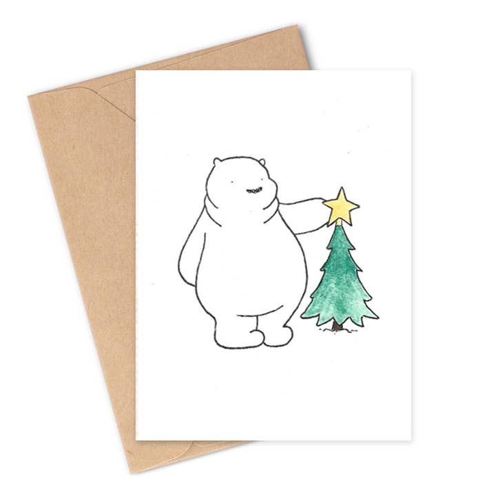 Christmas | Beary Merry Christmas Card for wholesale by Song & Sparrow Studio