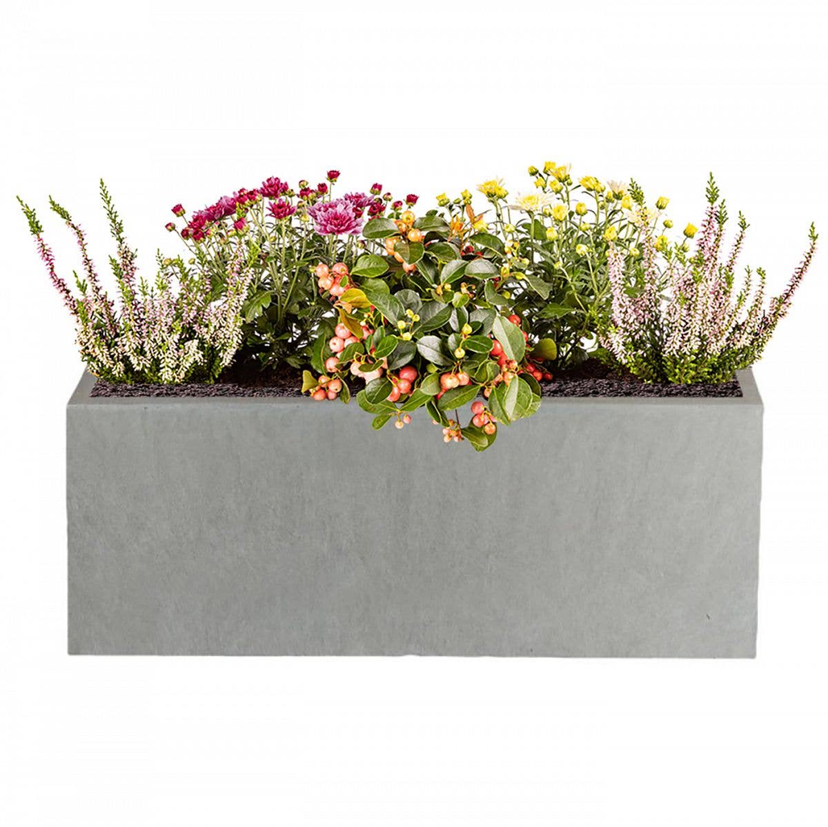 Idealist Lite Fibrestone Planters – wholesale Planter box – IDEALIST Window Box Light Concrete Planter5