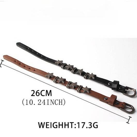 alberalkirk - Vente Bracelets maillon et chaîne - Bracelet en alliage étoile à cinq branches style punk S5P6104