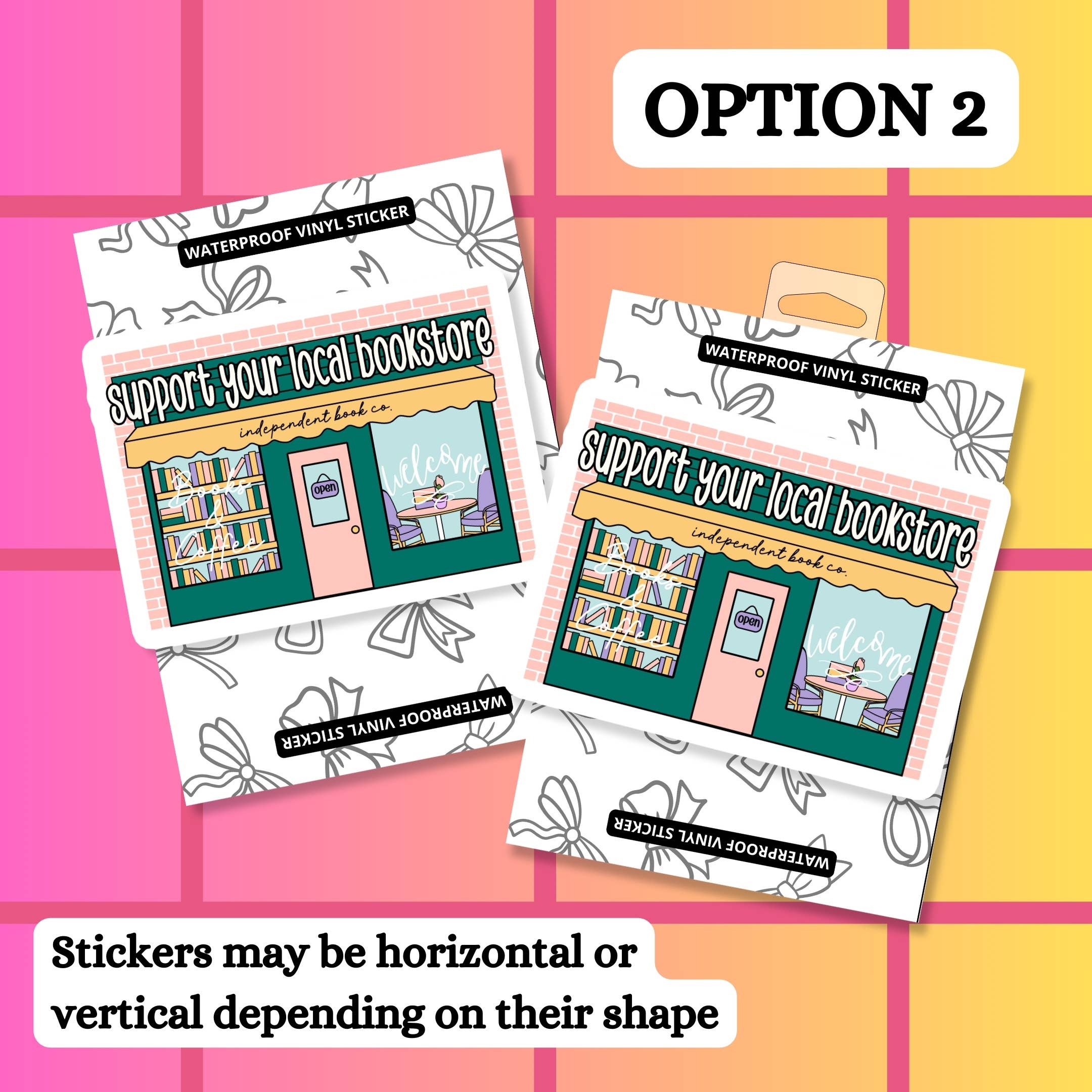 Stickers+ X Ashley Bexar - Vente Autocollant - Autocollant en vinyle imperméable "Book Bookish Books Bookstore"3