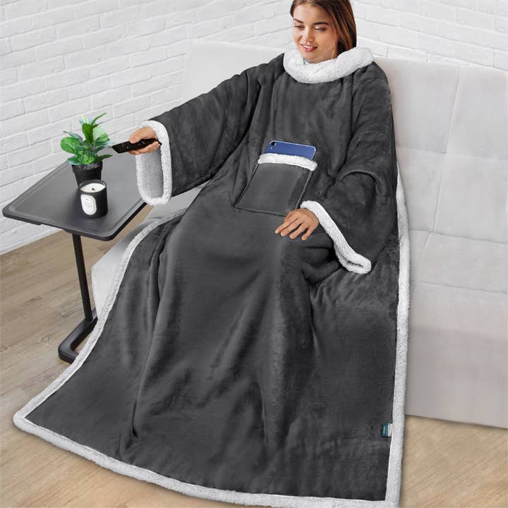 Pavilia - Vendita all'ingrosso Plaid - Coperta con maniche - Tasca applicata24