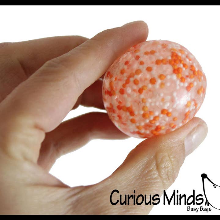 Curious Minds Toys - Wholesale Stress relief ball/dough - 1 Individually Wrapped Small Amazing 1.5" Confetti Stress (4