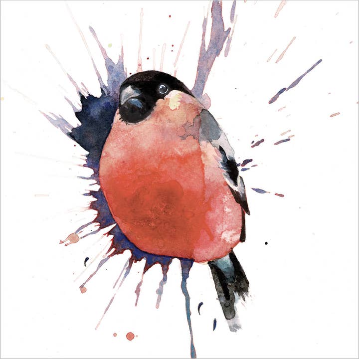 Bullfinch British Garden Bird Lykønskningskort for engroshandel hos Dyson Design