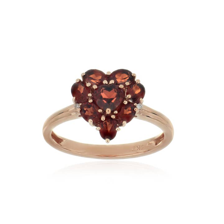 Mozambique Garnet 2.30ctw Ring In 9KT Yellow Gold for wholesale by Jaipur Jewelry