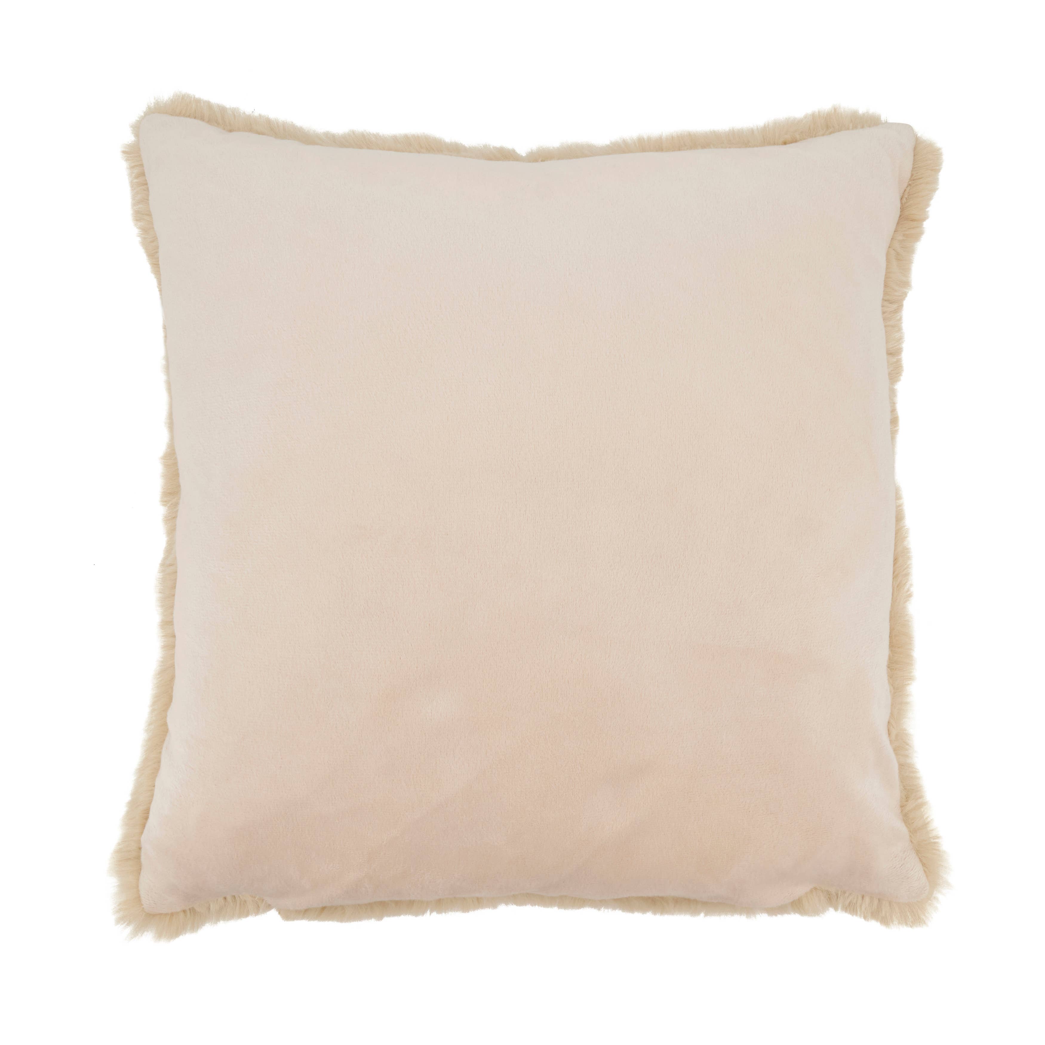 Natural Luxe Comfort Faux Rabbit Fur Poly Filled Throw Pillow for wholesale on Faire1