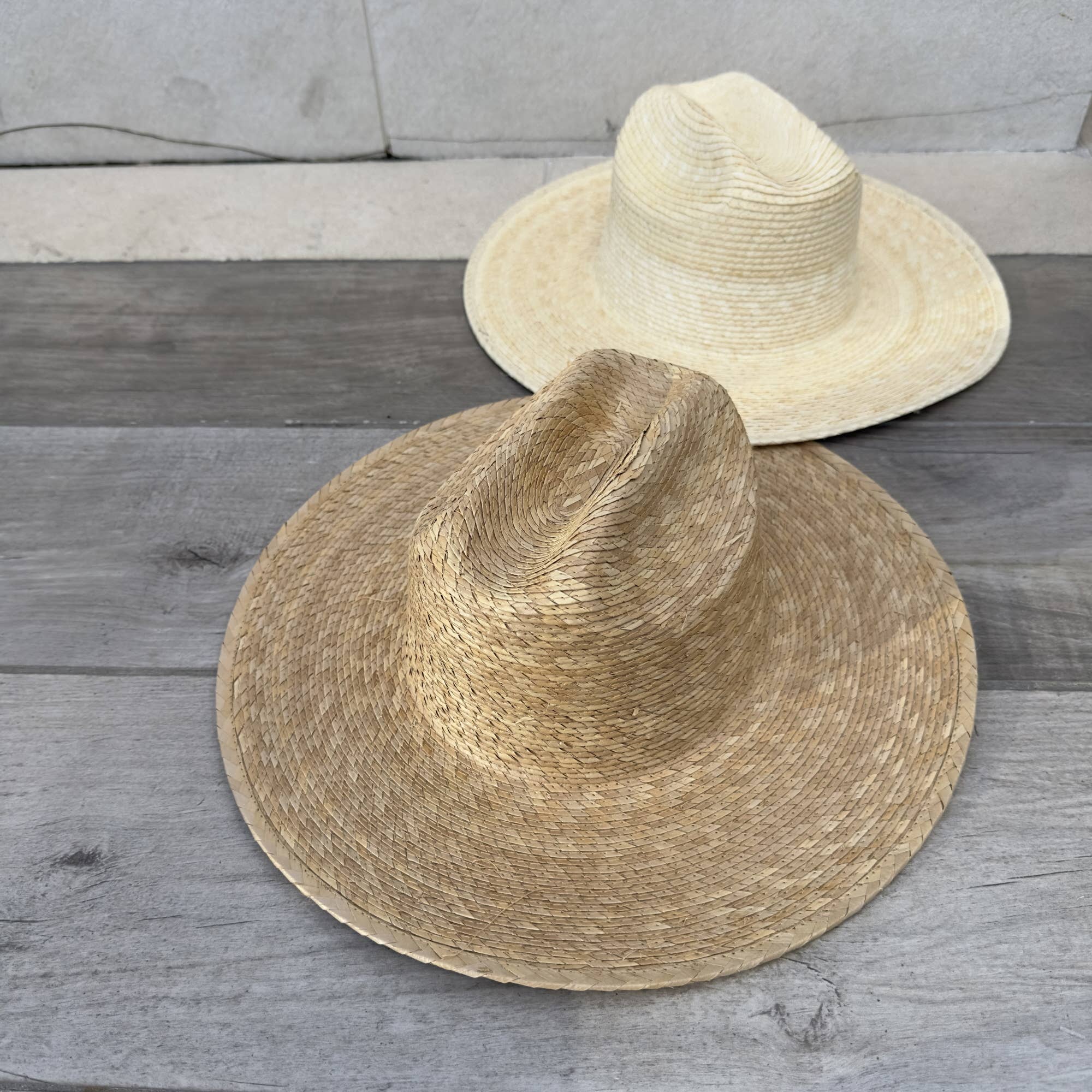 One and Only Accessories - Wholesale Straw Hat - Women's - Palm Leaf Western Hat with Flat Brim1