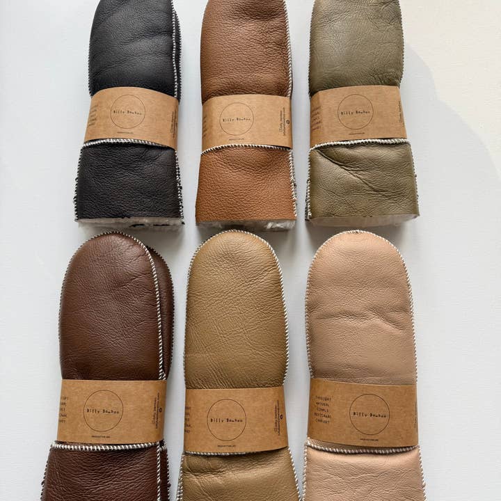 Billy Bamboo - Wholesale Mittens - Unisex - SHEARLING WHITE STITCH MITTENS