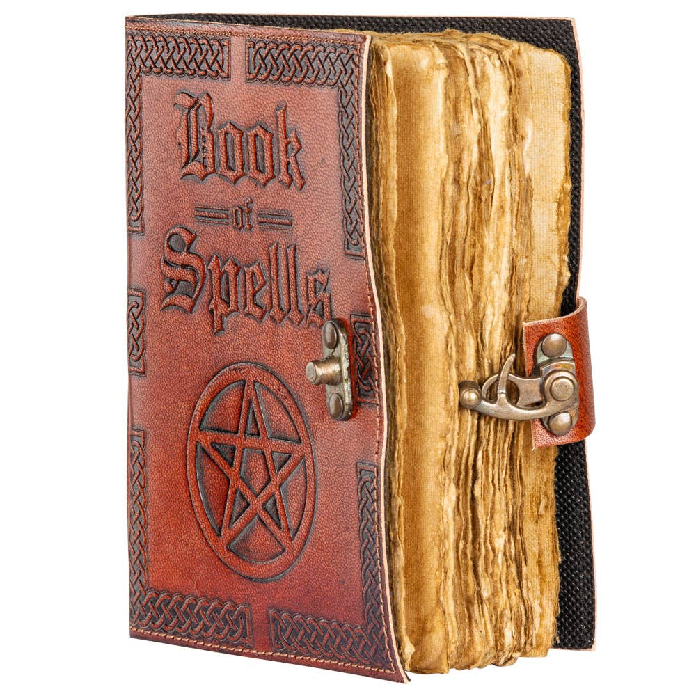Benjamin International - Wholesale Journal/Diary - BOOK OF SPELLS LEATHER JOURNAL1