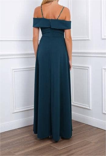 Alice'Desir - Wholesale Gown - Women's - 8892 A-line dress with boat neckline23