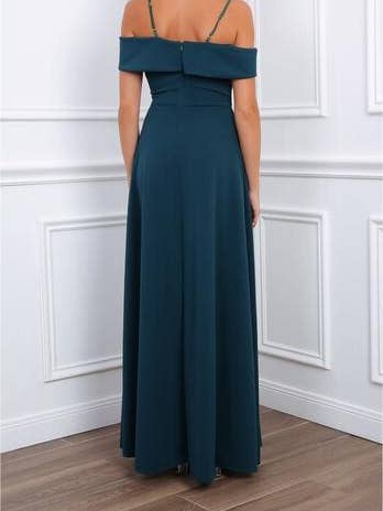 Alice'Desir - Wholesale Gown - Women's - 8892 A-line dress with boat neckline23