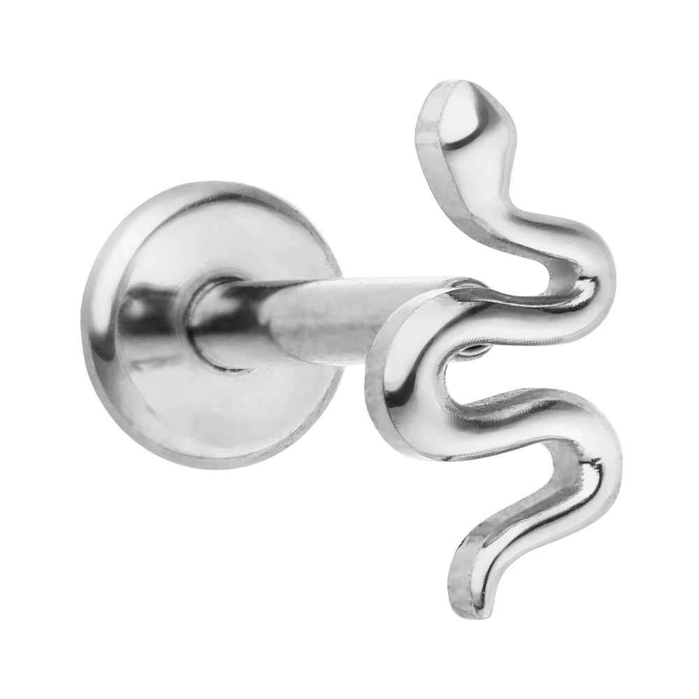 Schmuckgroßhandel - Wholesale Single Earring - Tiny Snake Piercing | Titanium5