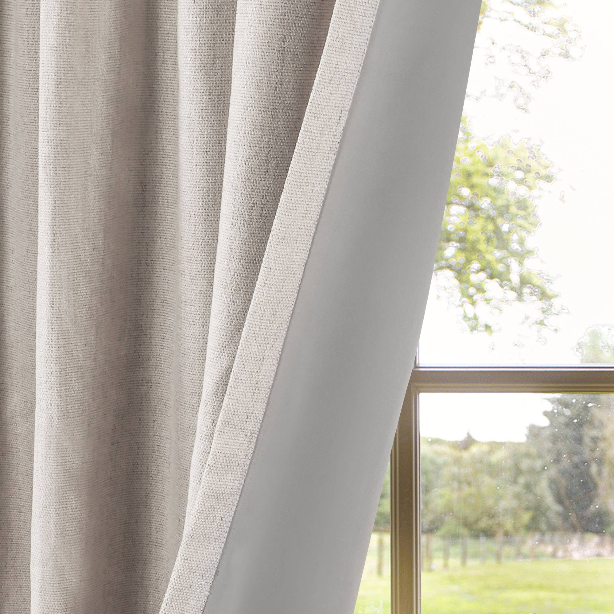 Awesome Home - Wholesale Curtain - Chenille Blackout Back Tab Curtains Pair, 2 Panels12