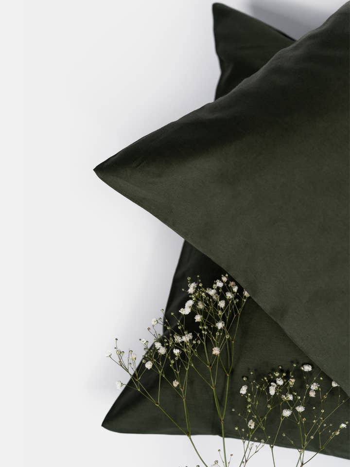 Pillowcase Forest Green (2-pack) for wholesale by Read The Label