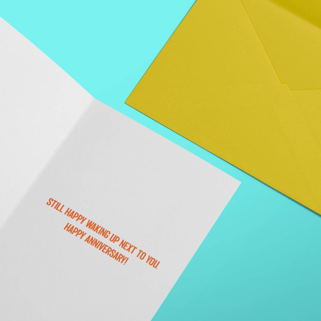 Squirrel Friend Gifts – wholesale Årsdagskort – Vakna med dig - Sarkastiskt jubileumskort1