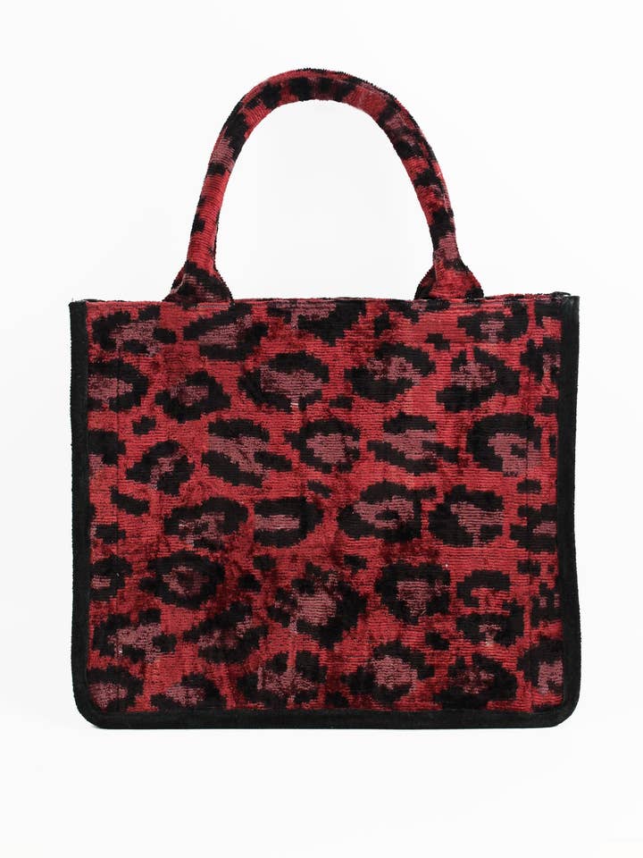 PLUM LEOPARD LARGE BAG GIGI for wholesale by My Doris