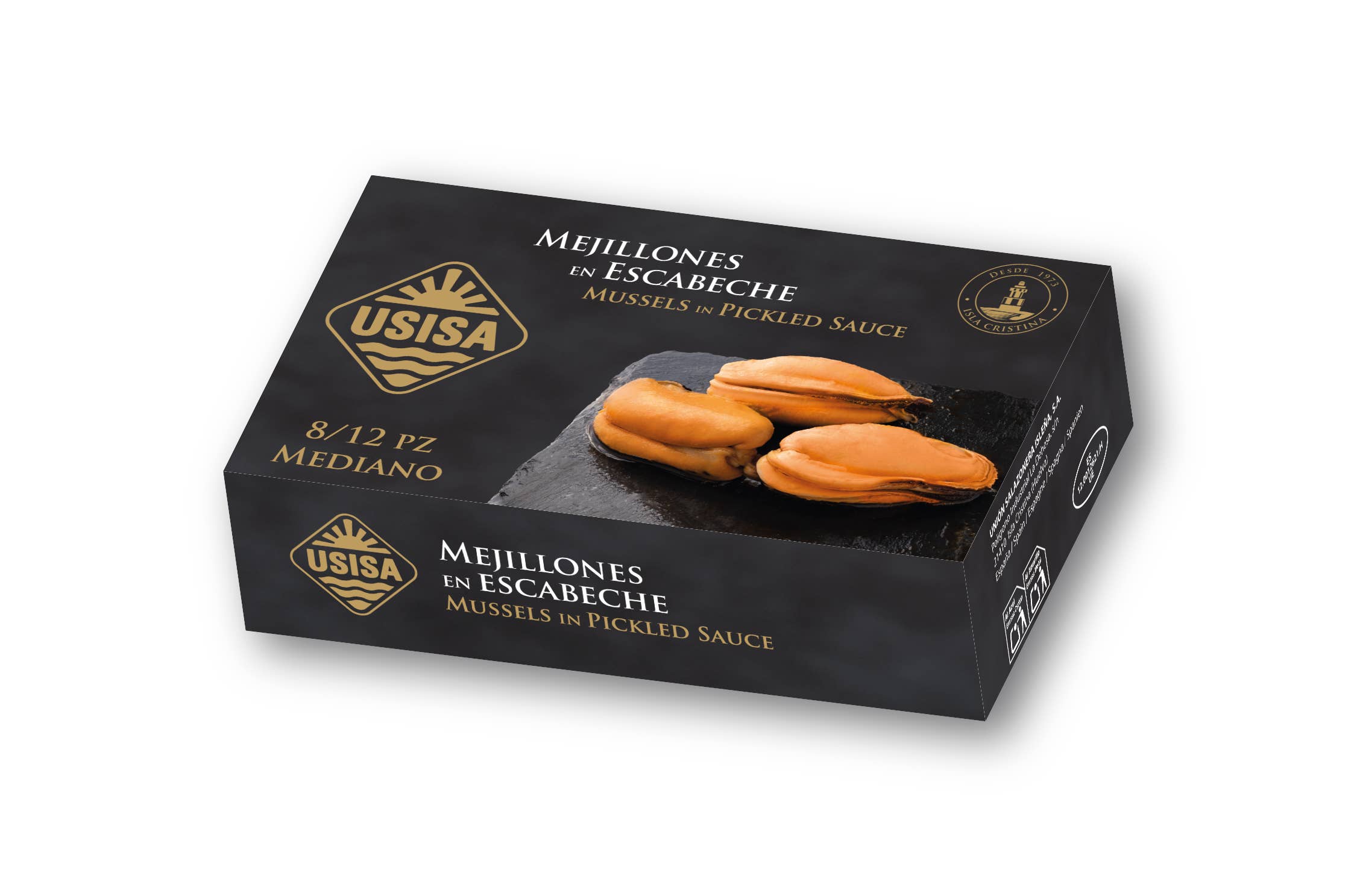 Unión Salazonera Isleña - Wholesale Tinned Fish - USISA-MUSSELS IN ESCABECHE 69GR2