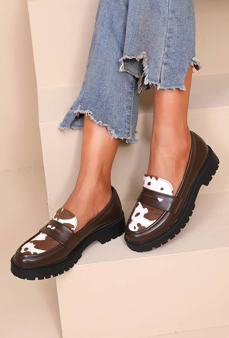 Joia Paris – Großhandel Loafer – Damen – Mokassins mit klassischem Schaft und dicker Sohle H8-960M22