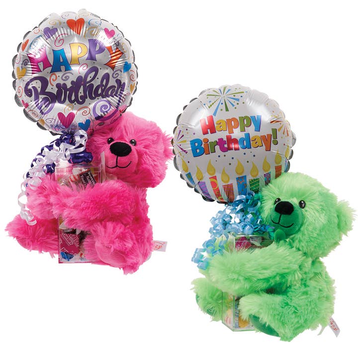 Birthday Rainbow Bear Kelliloons - Variety Mix for wholesale by Kelli's