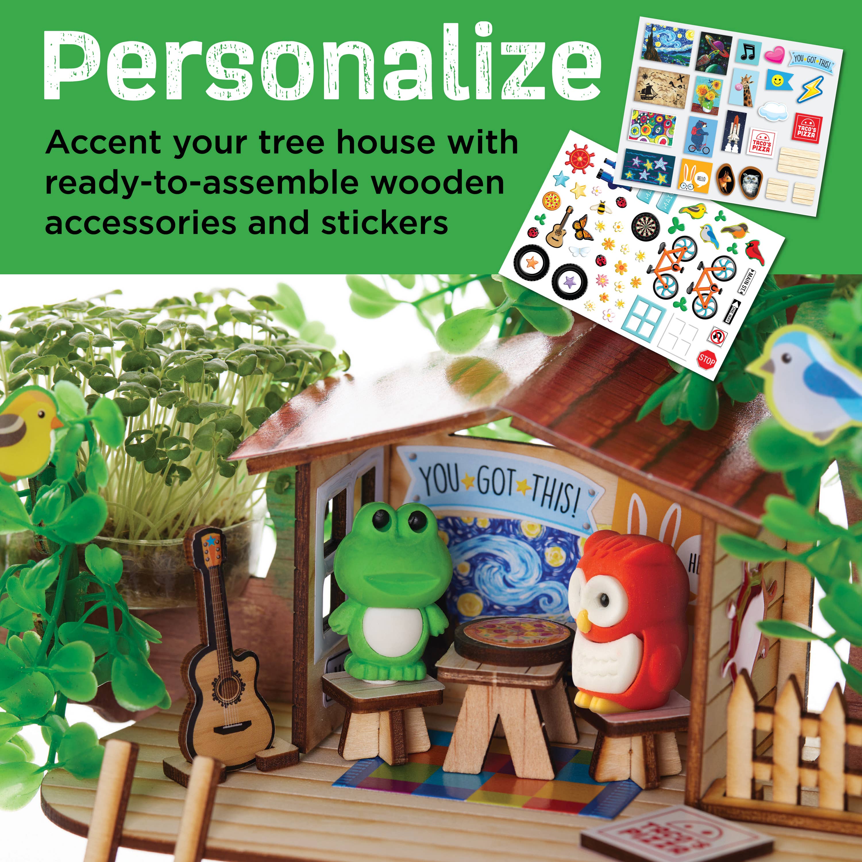 Faber-Castell / Creativity for Kids - Wholesale DIY Craft Kit - Kids - Build & Grow Tree House - DIY Craft Kit for Kids4