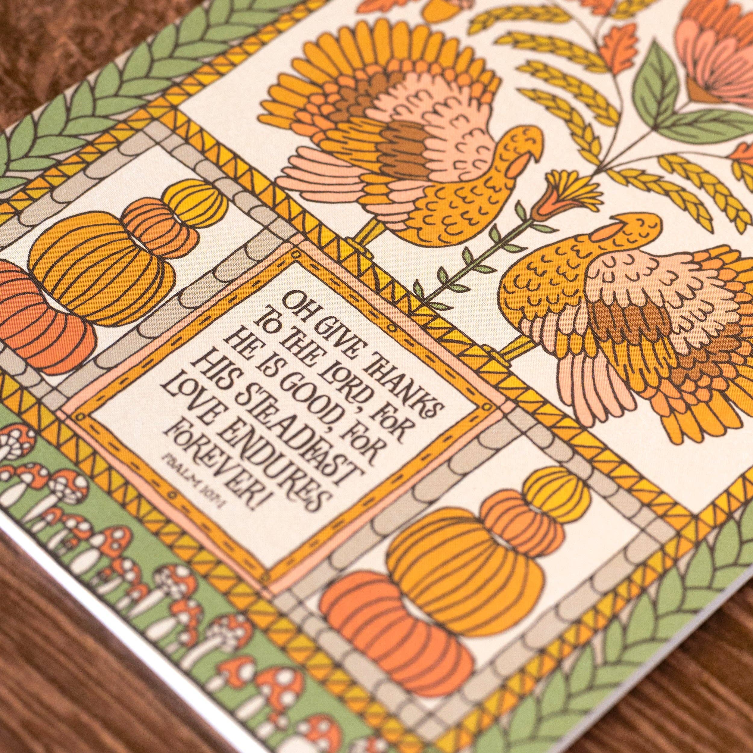 Little Things Studio - Vente Cartes de Thanksgiving - Carte de vœux de Thanksgiving "Oh, merci"1