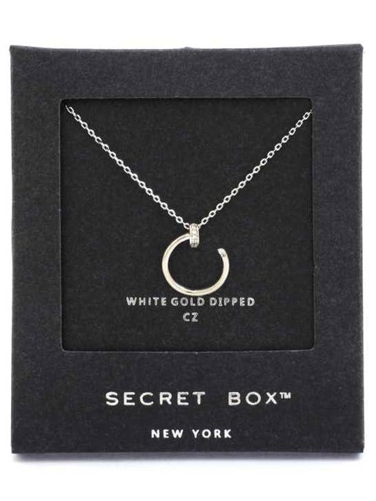 Secret Box Nail Charm Necklace for wholesale by CC Wholesale Clothing
