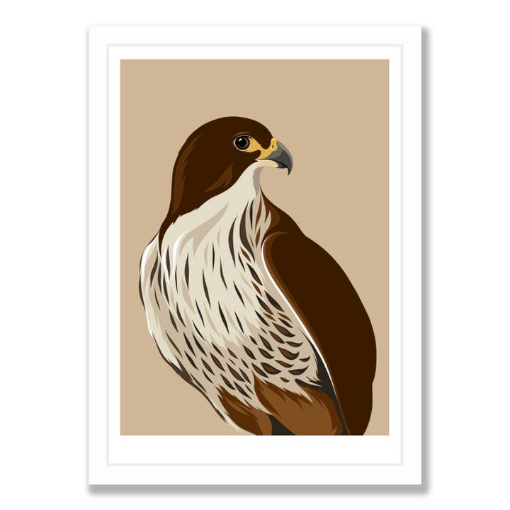 Falcon Caramel Art Print for wholesale by Hansby Design