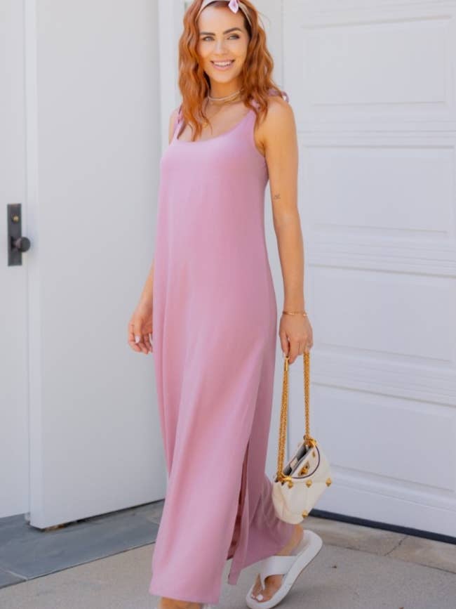 VESTIDO LARGO SIN MANGAS LISO R69951 para venta al por mayor de Rokoko by Dazz