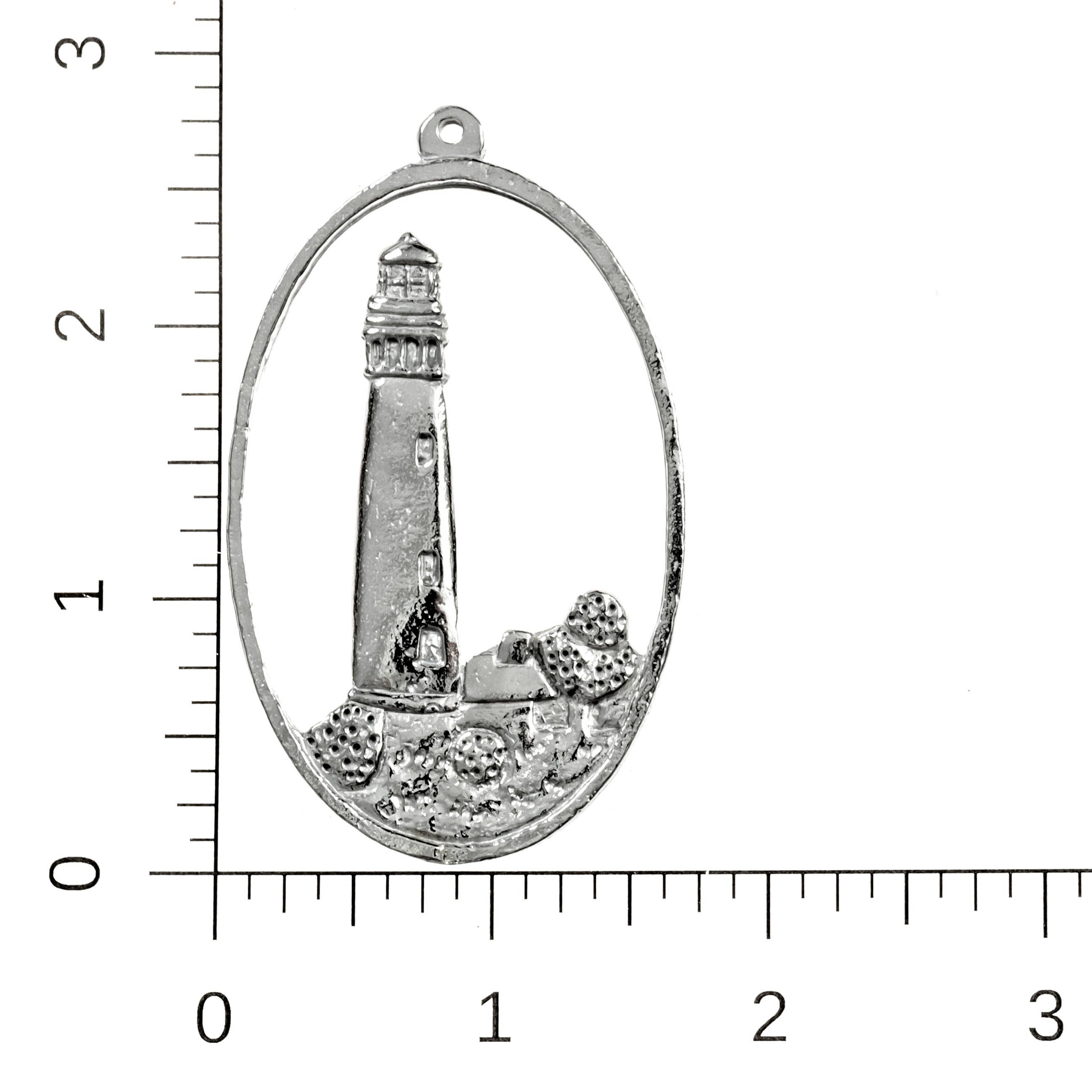 House of Morgan Pewter – Großhandel Verzierung – Handgefertigte Leuchtturm-Anhänger – North Carolinas Leuchttürme3
