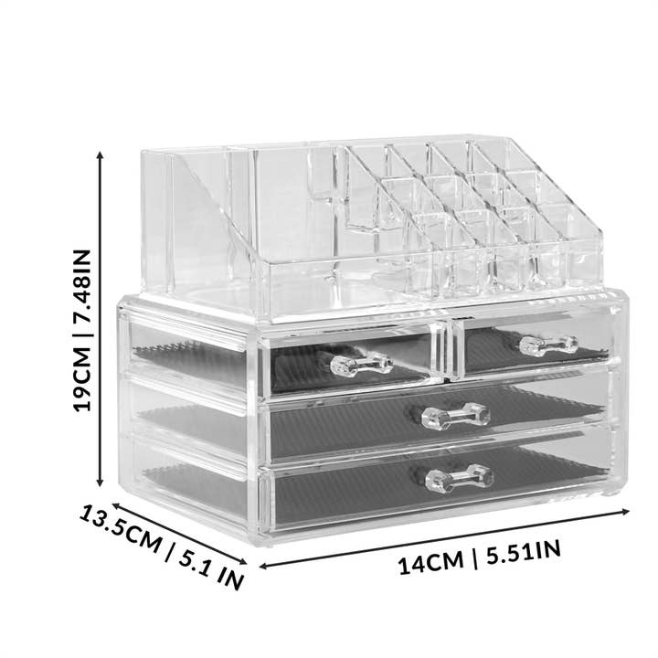 Maison & White - Wholesale Makeup Storage Box - Cosmetic Makeup & Jewellery Organiser | Pukkr3