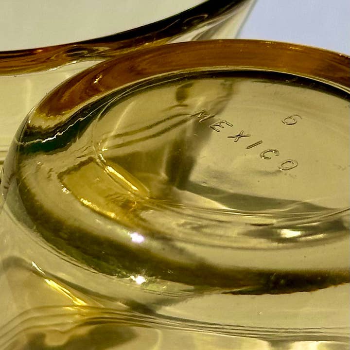 Moodbeli - Wholesale Ramekin - Vintage Honey Yellow Glass Ramekins (Set of 2)