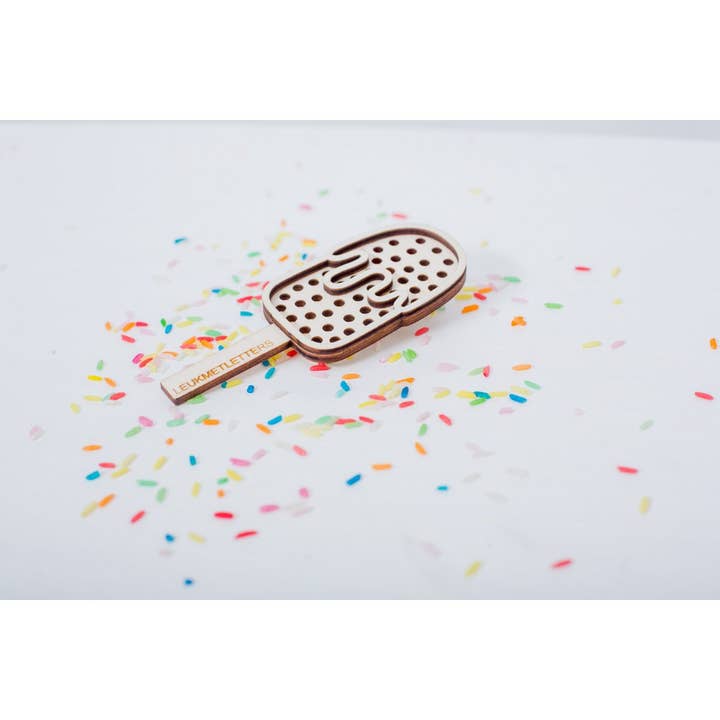 Leukmetletters - Wholesale Wood Toy - Kids - Sieve | ice cream2
