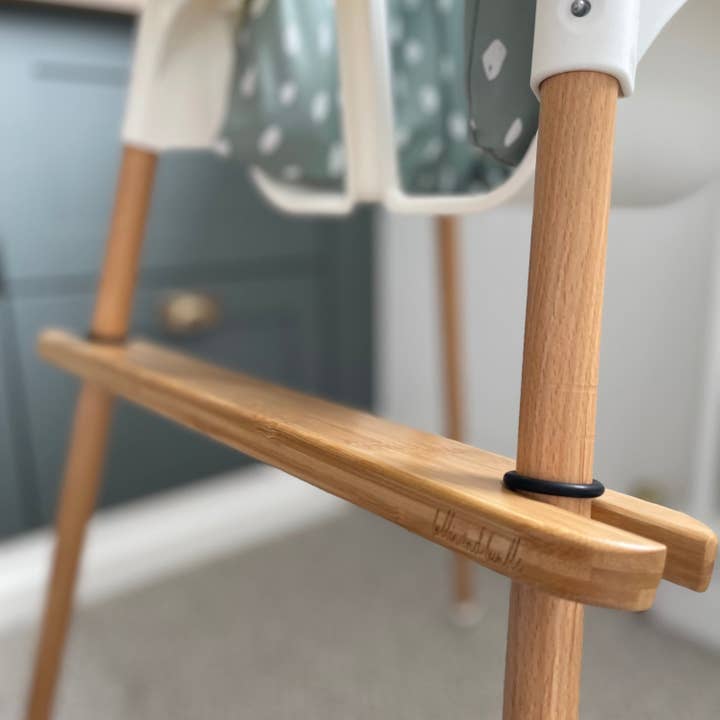IKEA Highchair Accessories | Bamboo Wooden Footrest for wholesale by Bobbin and Bumble - Baby Changing Mats